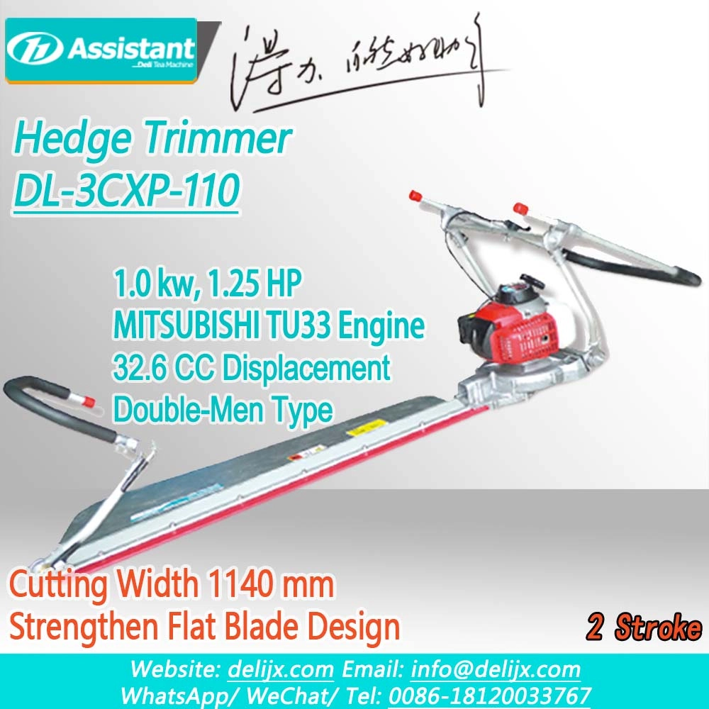 1140mm Cutting Width Double-Men Use Stright Blade Tea Plant Pruning Machine DL-3CXP-110